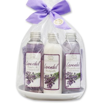 Care set 5 pieces in a cellophane bag, Lavender 