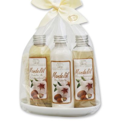 Care set 5 pieces in a cellophane bag, Almond 