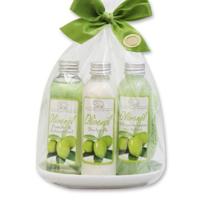 Care set 5 pieces in a cellophane bag, Olive 