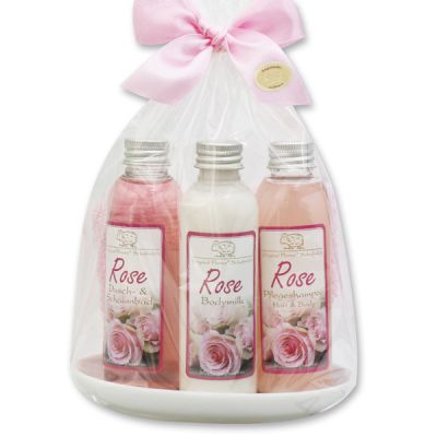 Care set 5 pieces in a cellophane bag, Rose Diana 