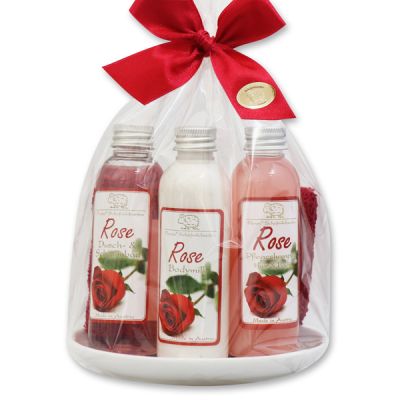 Care set 5 pieces in a cellophane bag, Rose 