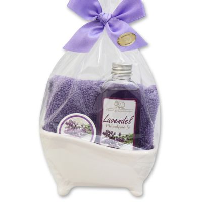 Mini Badewannen Set 4-teilig in Cello, Lavendel 