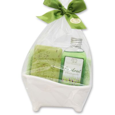 Small bathtub set 4 pieces in a cellophane bag, Verbena 