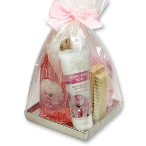 Care set 5 pieces in a cellophane bag, Rose 