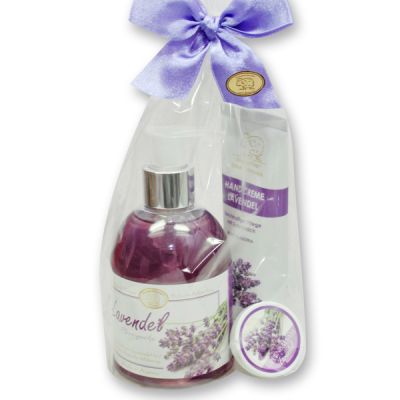 Care set 3 pieces in a cellophane bag, Lavender 