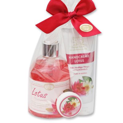 Care set 3 pieces in a cellophane bag, Lotus 