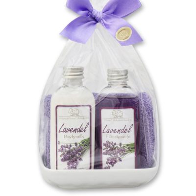 Care set 4 pieces in a cellophane bag, Lavender 