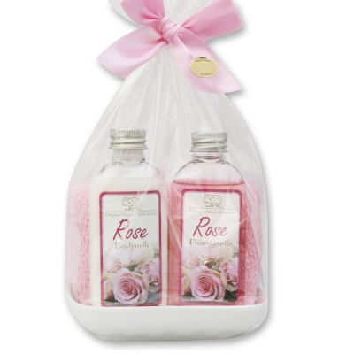 Care set 4 pieces in a cellophane bag, Rose Diana 