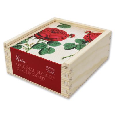 Holzboxset 4-teilig "Nostalgie", Rose 