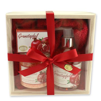 Wooden box set 5 pieces, Pomegranate 