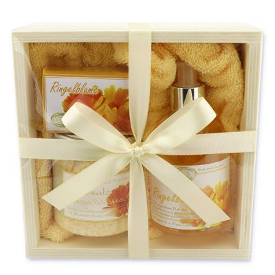 Wooden box set 5 pieces, Marigold 