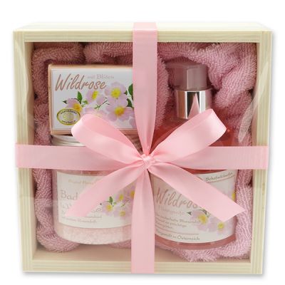 Wooden box set 5 pieces, Wild rose 