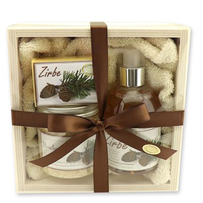 Wooden box set 5 pieces, Swiss pine 