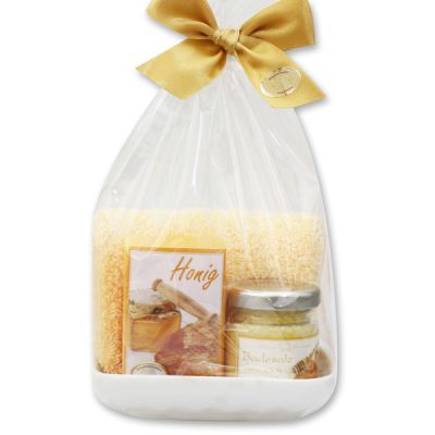 Care set 4 pieces in a cellophane bag, Honey 