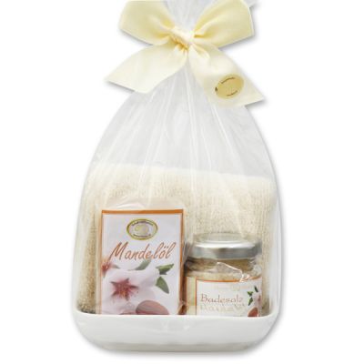 Care set 4 pieces in a cellophane bag, Almond oil 