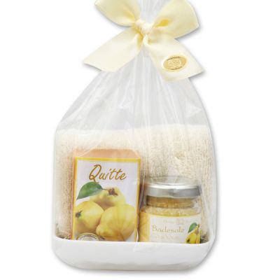 Care set 4 pieces in a cellophane bag, Quince 