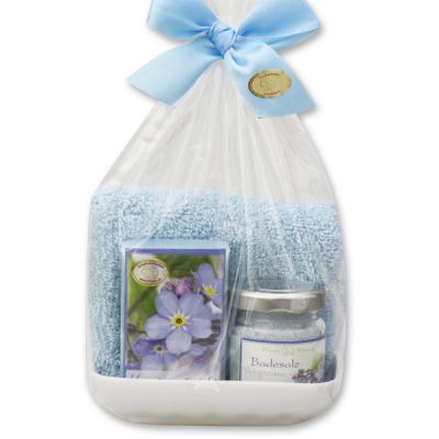 Care set 4 pieces in a cellophane bag, Forget-me-not 