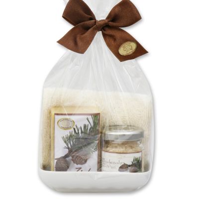 Care set 4 pieces in a cellophane bag, Swiss pine 