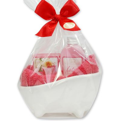 Wellness set 4 pieces in a cellophane bag, Lotus 