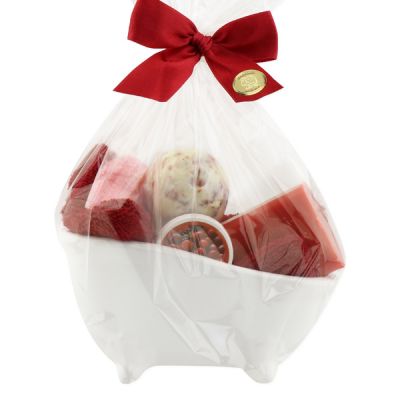 Wellness set 6 pieces in a cellophane bag, Cranberry 