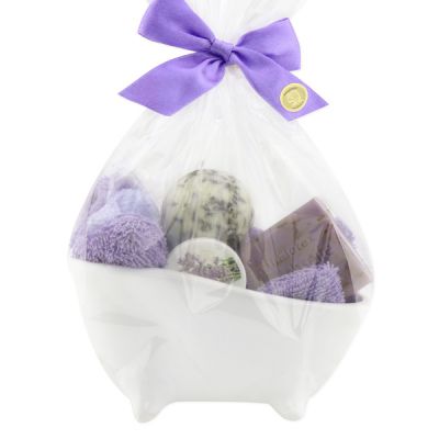 Wellness set 6 pieces in a cellophane bag, Lavender 