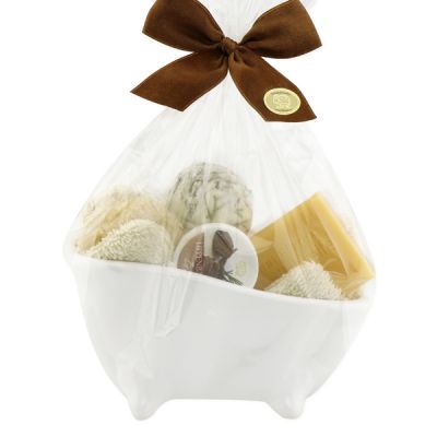 Wellness set 6 pieces in a cellophane bag, Swiss pine 