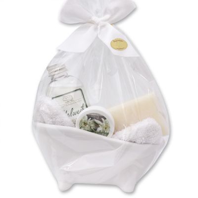 Wellness set 5 pieces in a cellophane bag, Edelweiss 