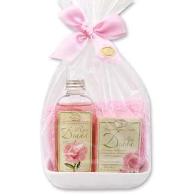 Care set 4 pieces in a cellophane bag, Rose Diana 