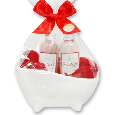 Wellness set 4 pieces in a cellophane bag, Pomegranate 