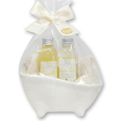 Wellness set 4 pieces in a cellophane bag, Chamomile 