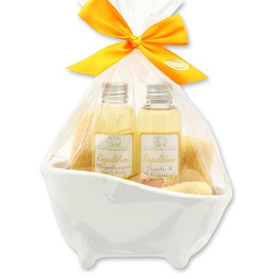 Wellness Set 4-teilig in Cello, Ringelblume 