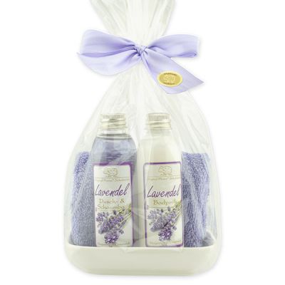 Care set 4 pieces in a cellophane bag, Lavender 