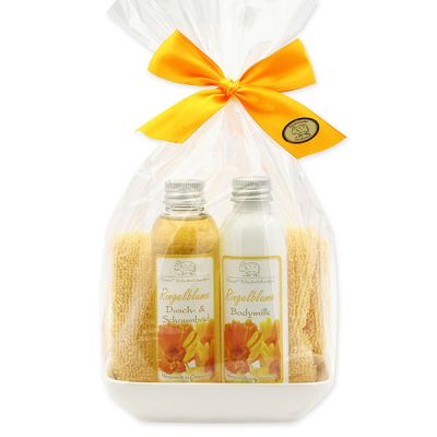 Care set 4 pieces in a cellophane bag, Marigold 