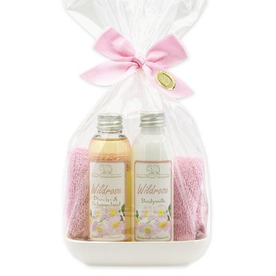Care set 4 pieces in a cellophane bag, Wild rose 