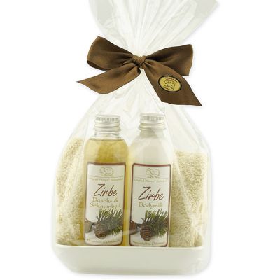 Care set 4 pieces in a cellophane bag, Swiss pine 