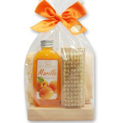 Care set 4 pieces in a cellophane bag, Apricot 