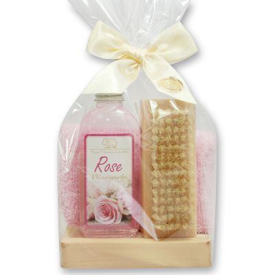 Care set 4 pieces in a cellophane bag, Rose Diana 