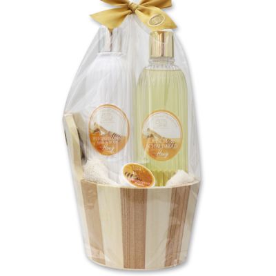 Care set 5 pieces in a cellophane bag, Honey 