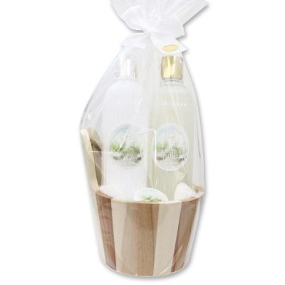 Care set 5 pieces in a cellophane bag, Christmas rose white 