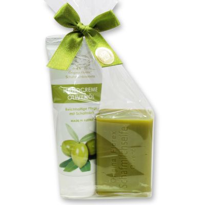 Care set 2 pieces in a cellophane bag, Olive oil 