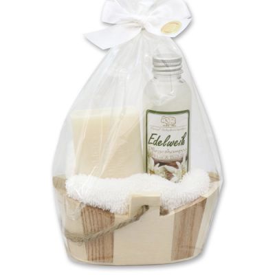 Care set 4 pieces in a cellophane bag, Edelweiss 