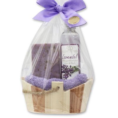 Care set 4 pieces in a cellophane bag, Lavender 