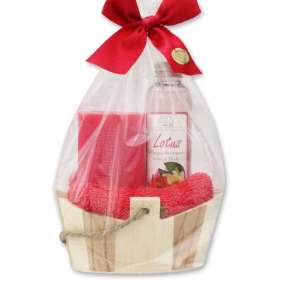 Care set 4 pieces in a cellophane bag, Lotus 