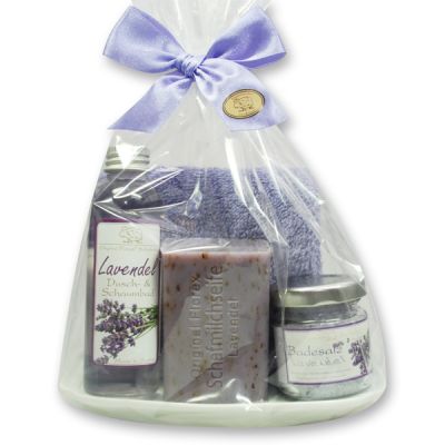 Care set 5 pieces in a cellophane bag, Lavender 