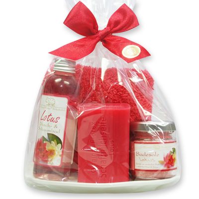 Care set 5 pieces in a cellophane bag, Lotus 