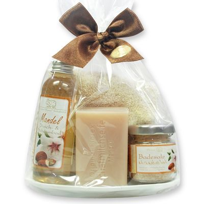 Care set 5 pieces in a cellophane bag, Almond 