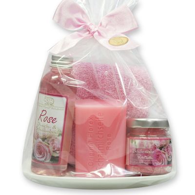 Care set 5 pieces in a cellophane bag, Rose Diana 