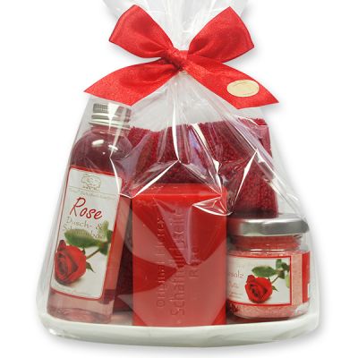 Care set 5 pieces in a cellophane bag, Rose 