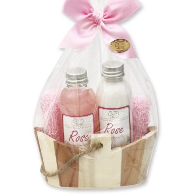 Wellness-Set 4-teilig in Cello, Rose Diana 