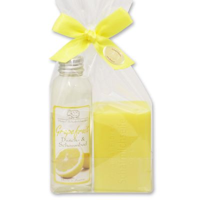 Care set 2 pieces in a cellophane bag, Grapefruit 